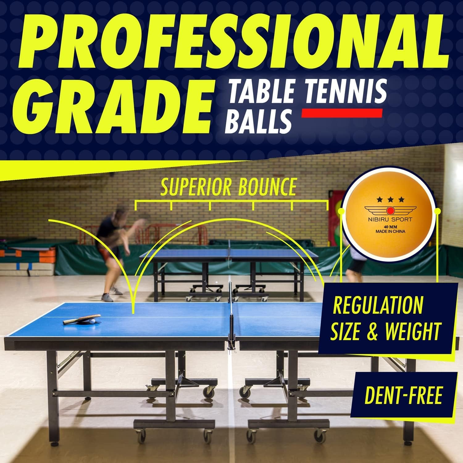 Professional Ping Pong Paddle Sets, 2 Paddle or 4 Paddle Table Tennis Set with Tournament Quality Balls and Carry Bag/Storage Case, Table Tennis Equipment & Ping Pong Accessories