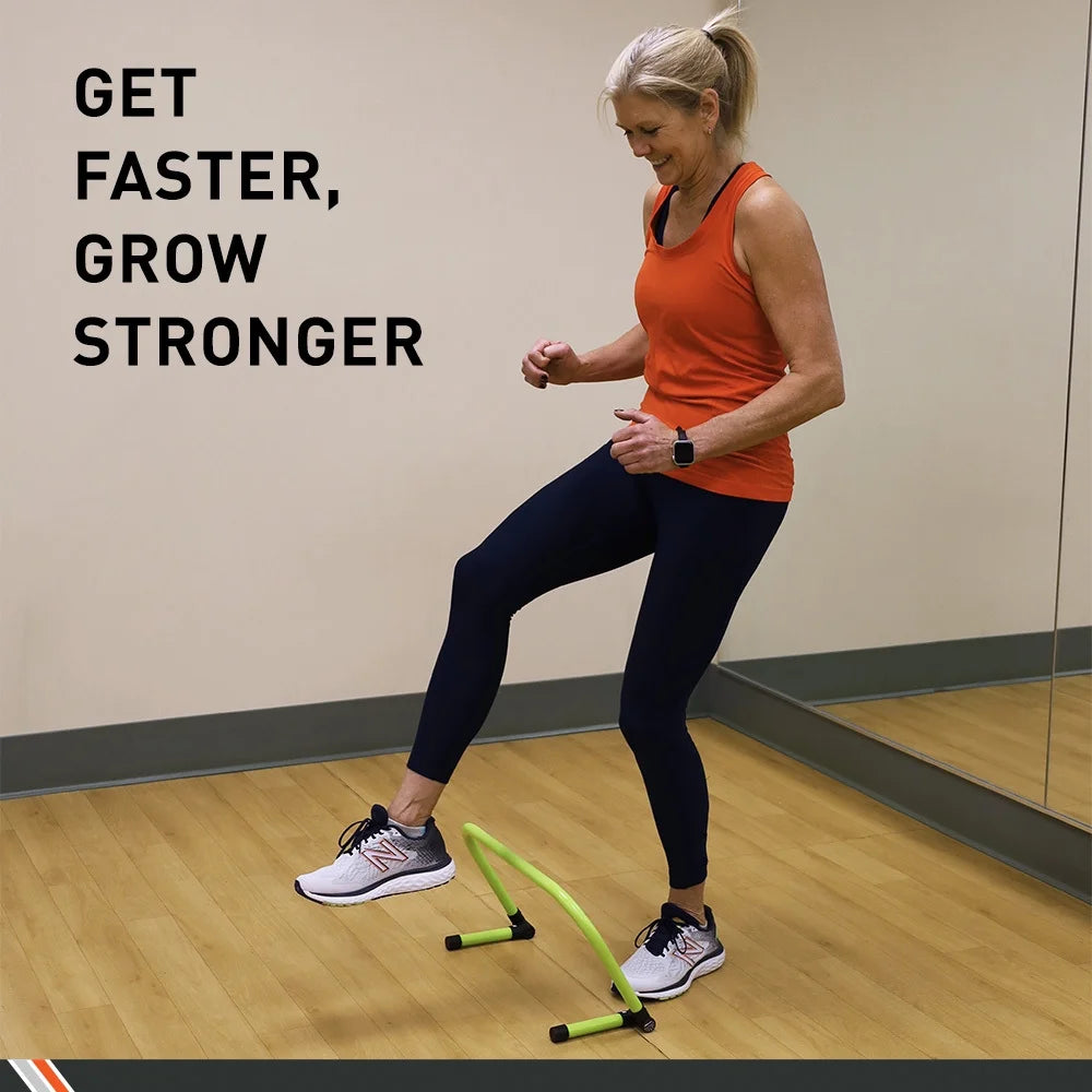 Adjustable Athletic Speed Training Hurdles, Jumping & Speed Training Fitness Equipment, Hurdles for Track & Field, Basketball, Soccer & More, Set of 5